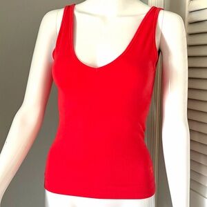 Sweaty Betty Seamless Workout Tank Top Orange-Red NWT Sz 6 Sm/M